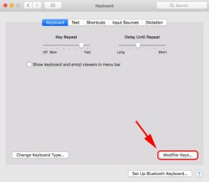 using a windows format keyboard on mac eject disk