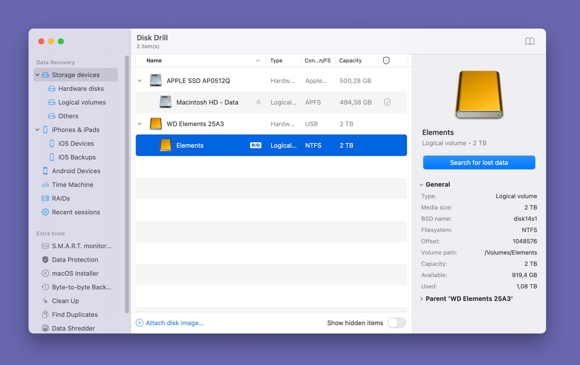 disk drill 5 recover hdd