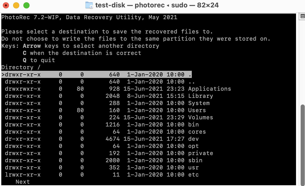 free photo recovery software mac command line