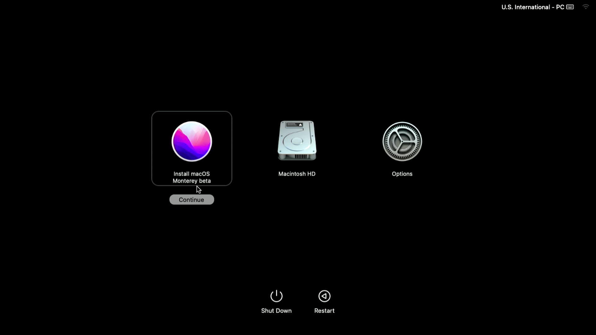 Select Install macOS Monterey beta