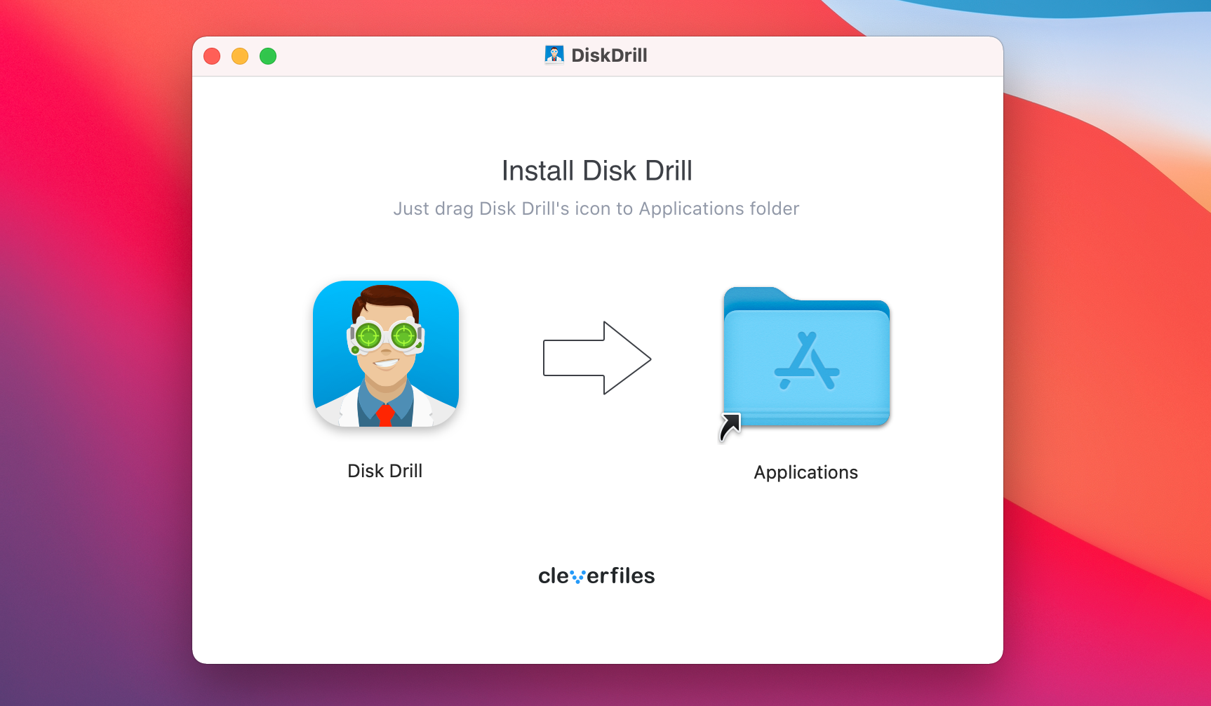 Install Disk Drill on Mac.