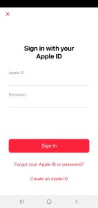 Sign in to your Apple Music using Apple ID.