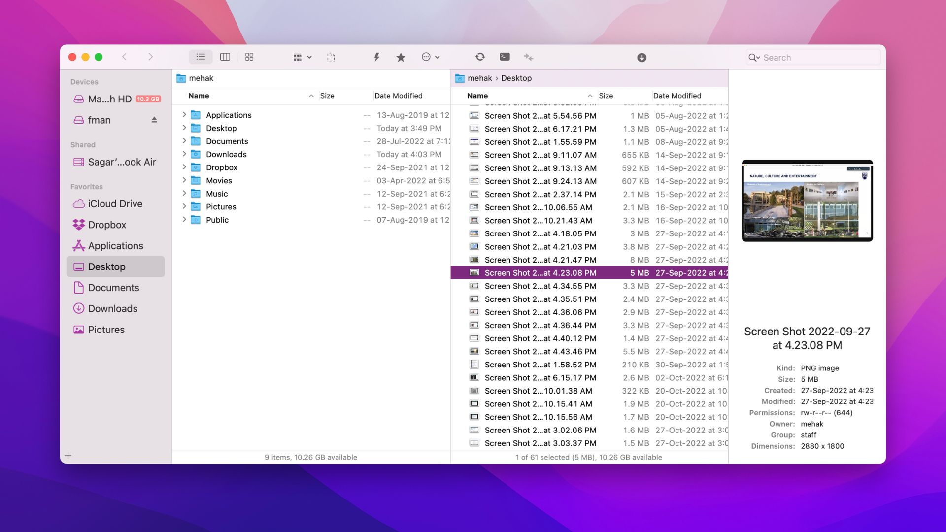 ForkLift is one of the file managers for Mac.