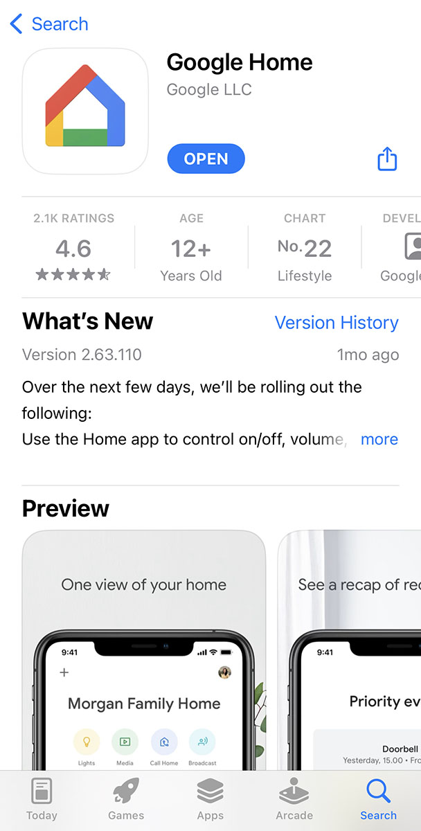 Google Home on the App Store