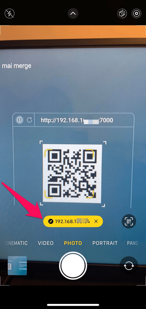 Scan the QR code via AirScreen