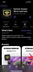 Download the DoCast app on iPhone from the App Store