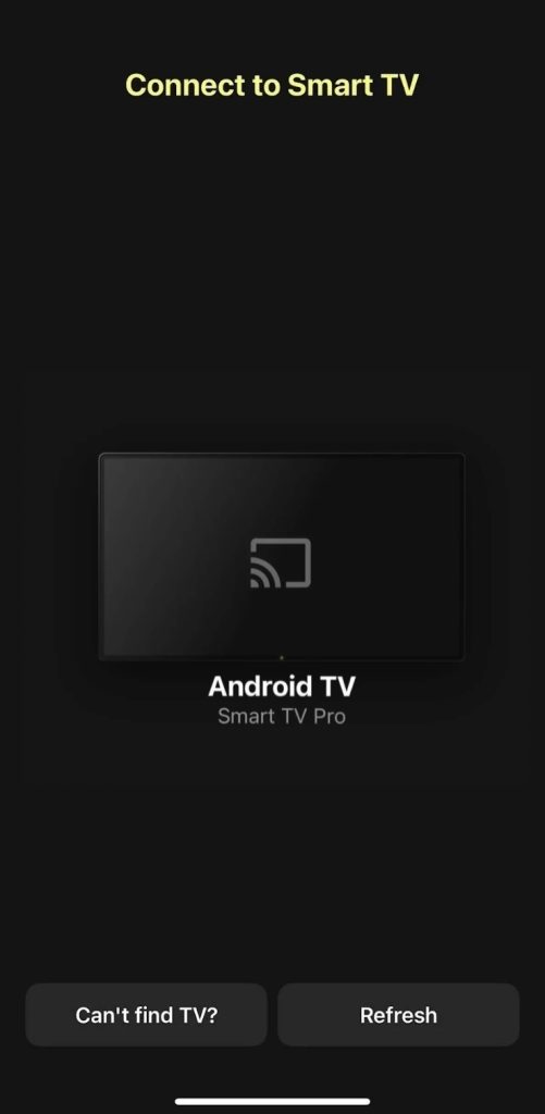 Tap on your Chromecast on DoCast