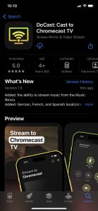 Download the DoCast app on iPhone from the App Store
