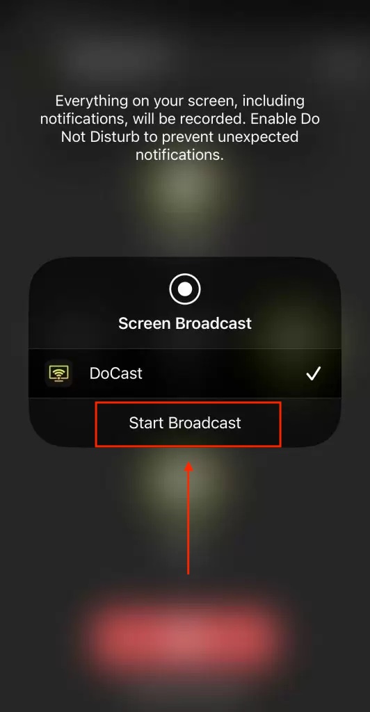 Screen mirroring iPhone to Chromecast TV