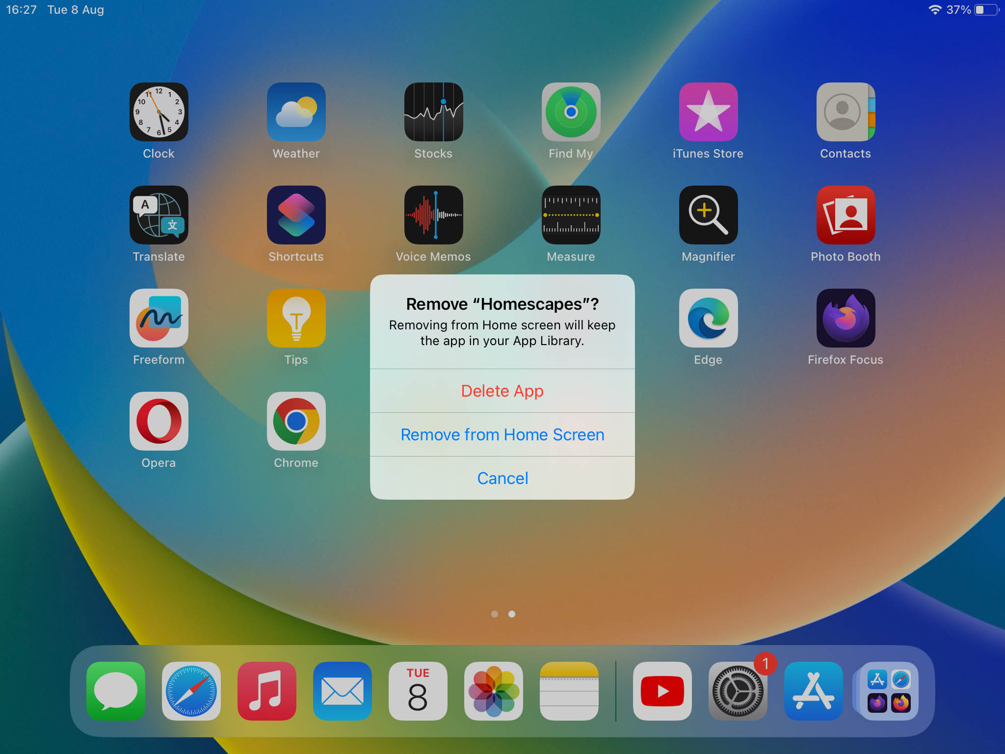 Remove Unnecessary Apps in iPad