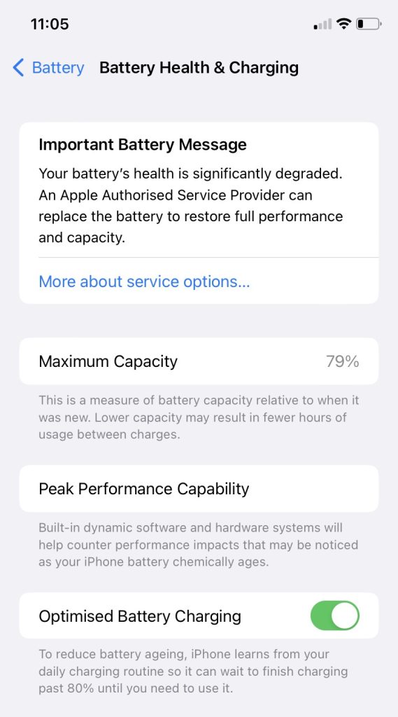 check battery health