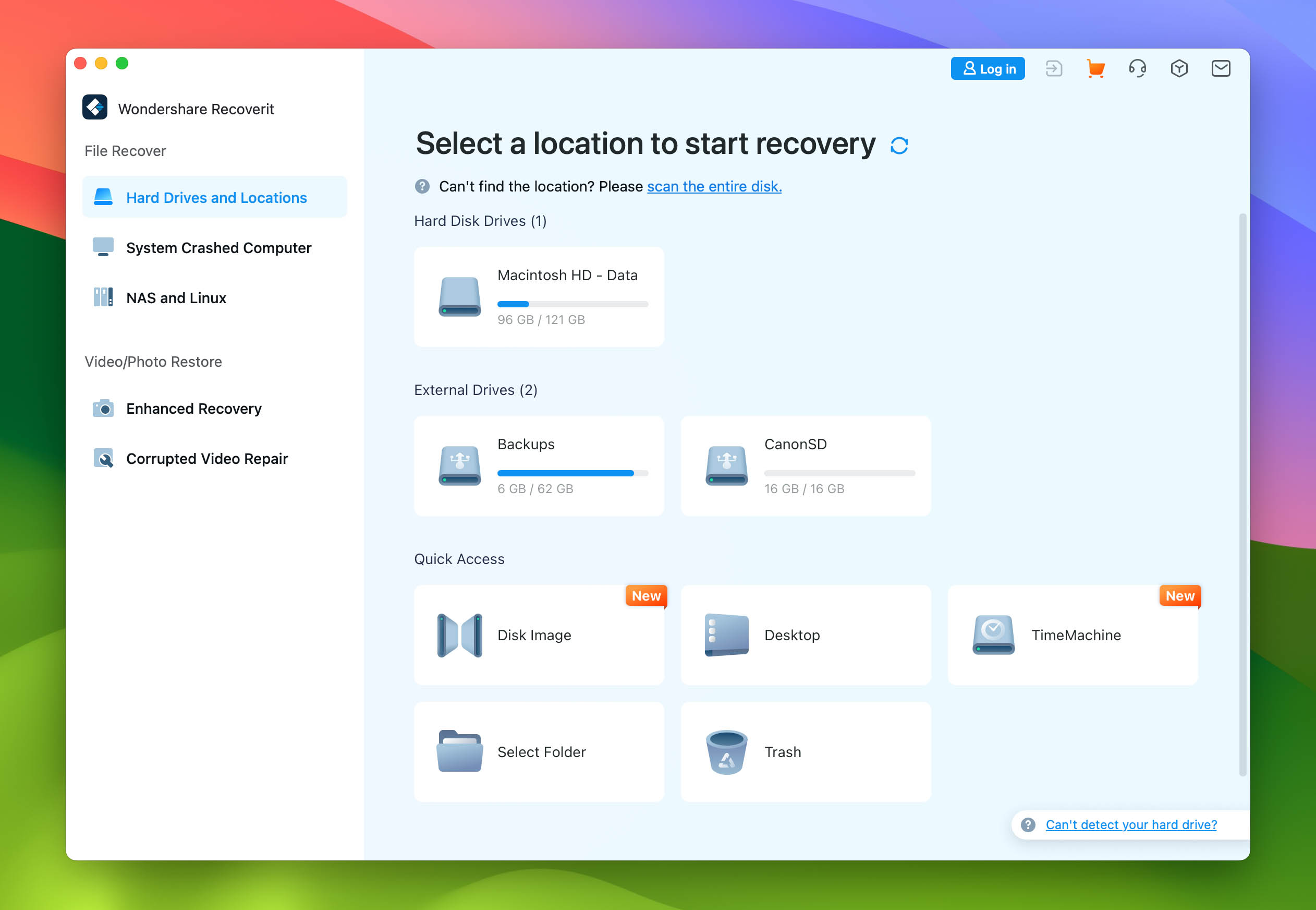 Wondershare Recoverit for Mac 