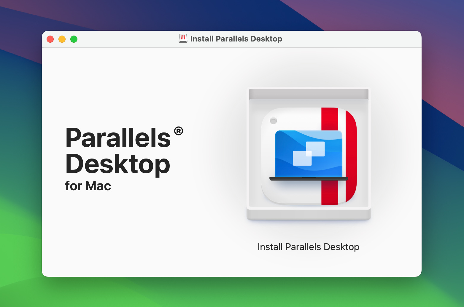 Install Parallels on  macOS